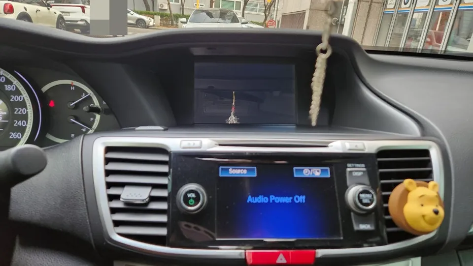 Honda Accord dash cam installation result