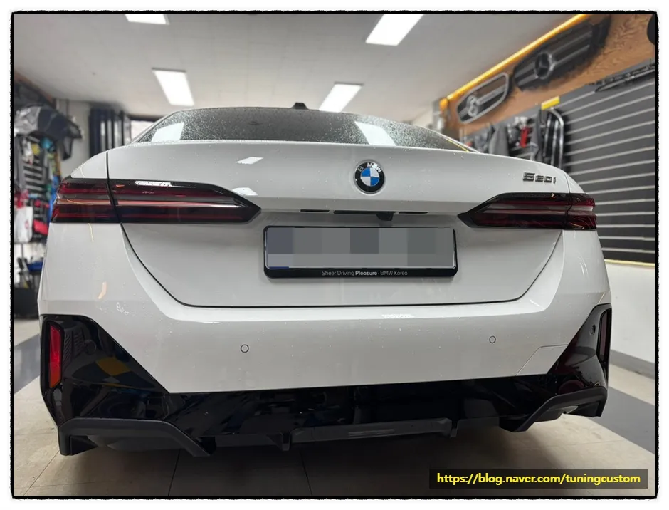 BMW 5 Seriesのグリルラッピング事例|高級感を高めるカスタム 施工写真 2-2