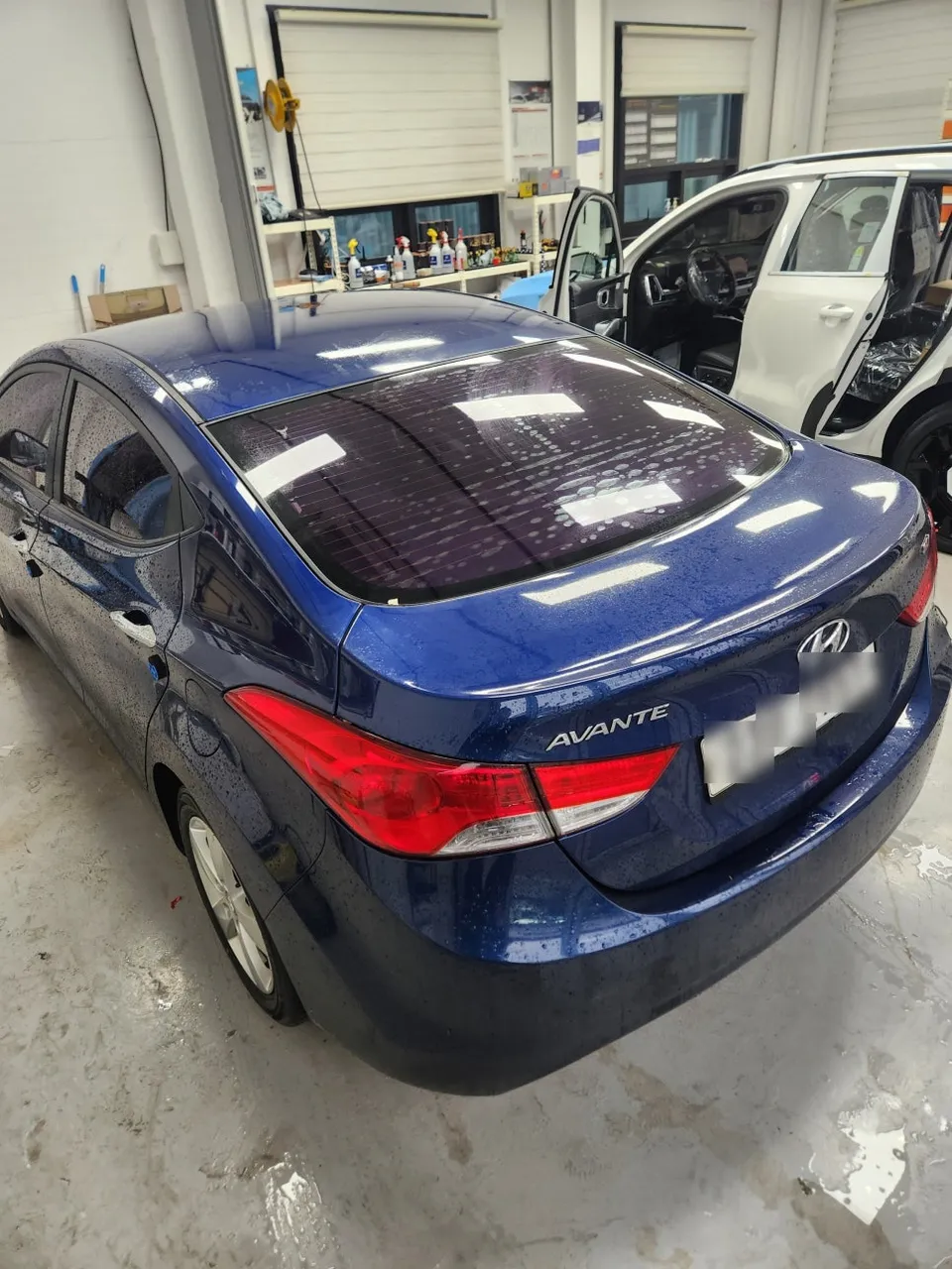 Hyundai Elantraのカーフィルム施工事例｜費用目安・仕上がり 施工写真 1-1