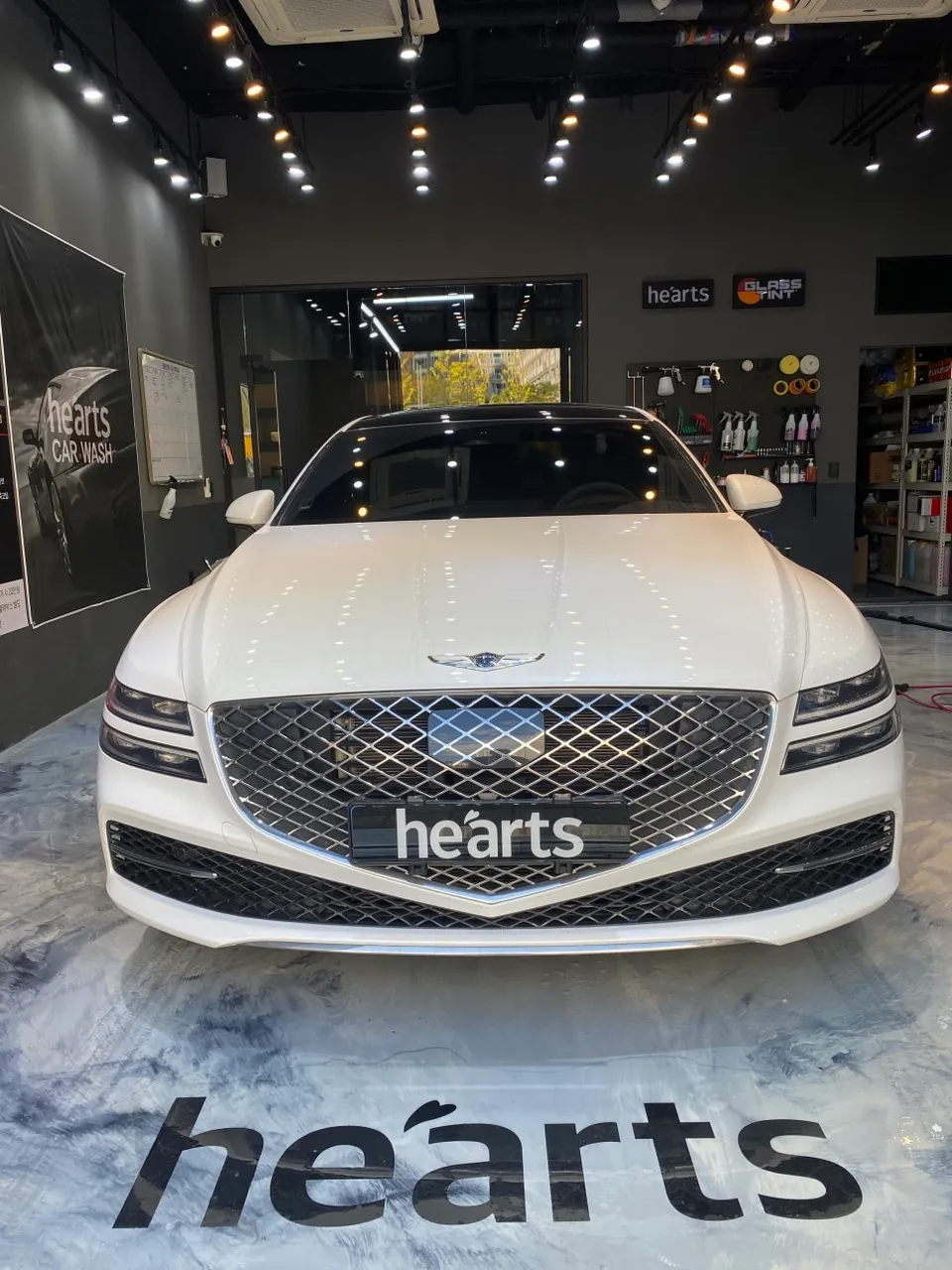 Genesis G80のガラスコーティング事例｜韓国での施工例 写真