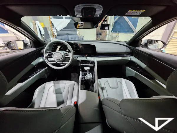 Hyundai Elantra CN7 Interior Customization Review — Sage Green Up