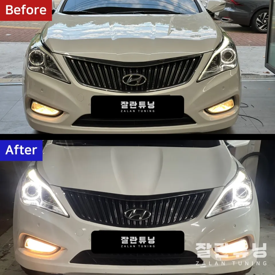 Hyundai Azeraのカーラッピング事例|費用目安・仕上がり 施工写真 1-2