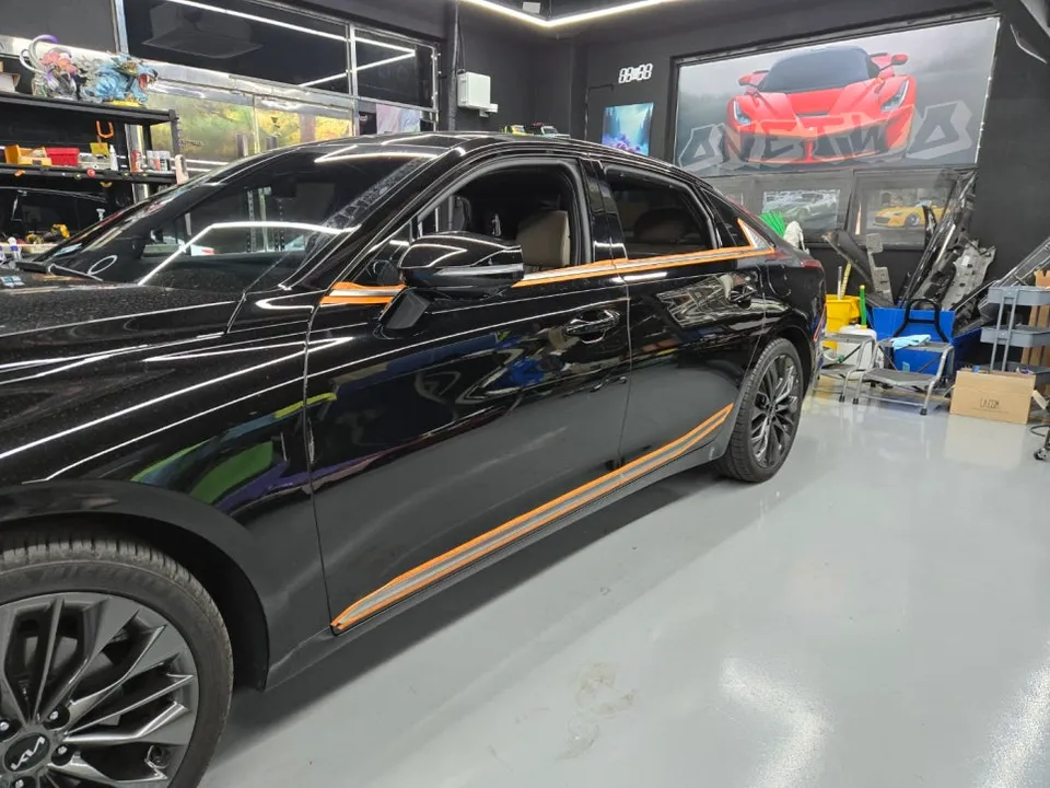 Kia K8のガラスコーティング事例 施工写真 2