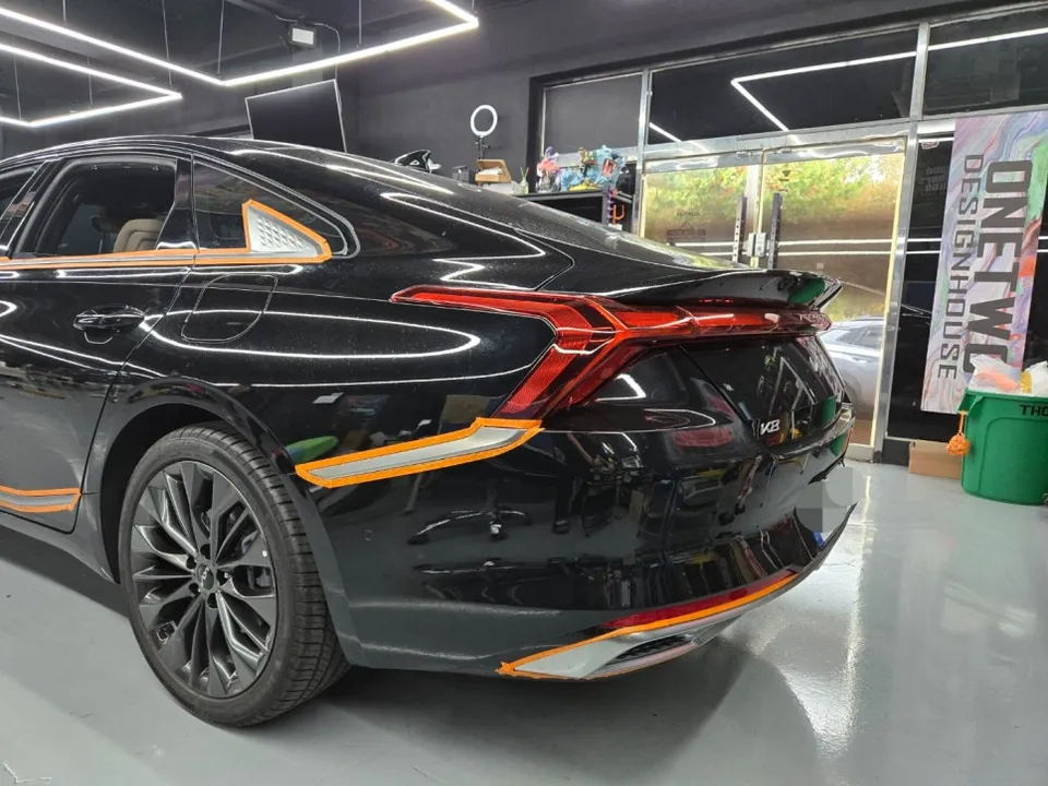 Kia K8のガラスコーティング事例 施工写真 3