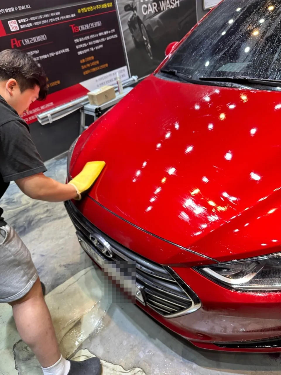 Hyundai ElantraのPPF施工事例｜色変化するフィルム 写真