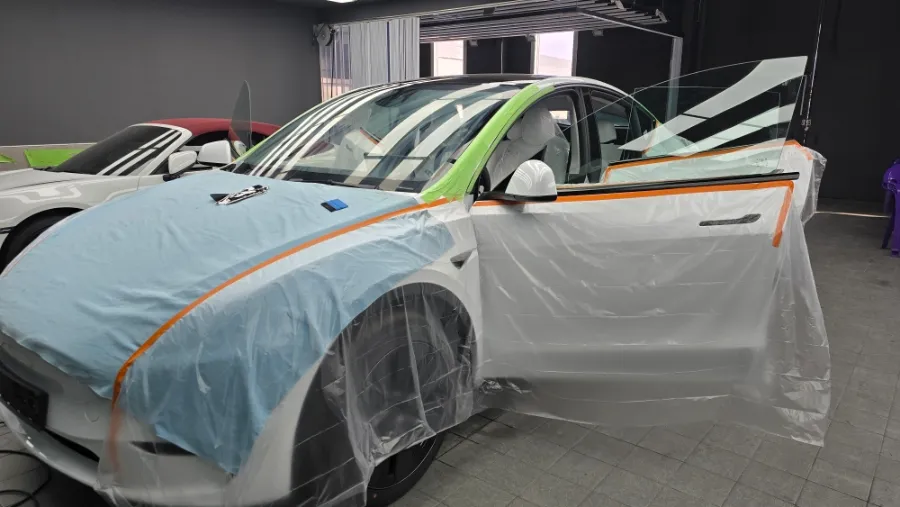 Tesla Model Y new car package installation result