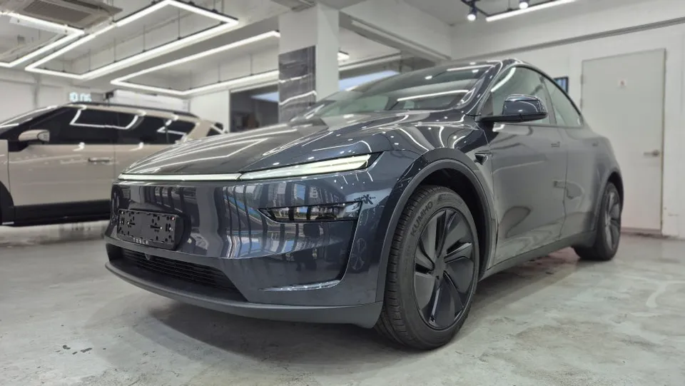 Tesla Model Y wheel repair installation result