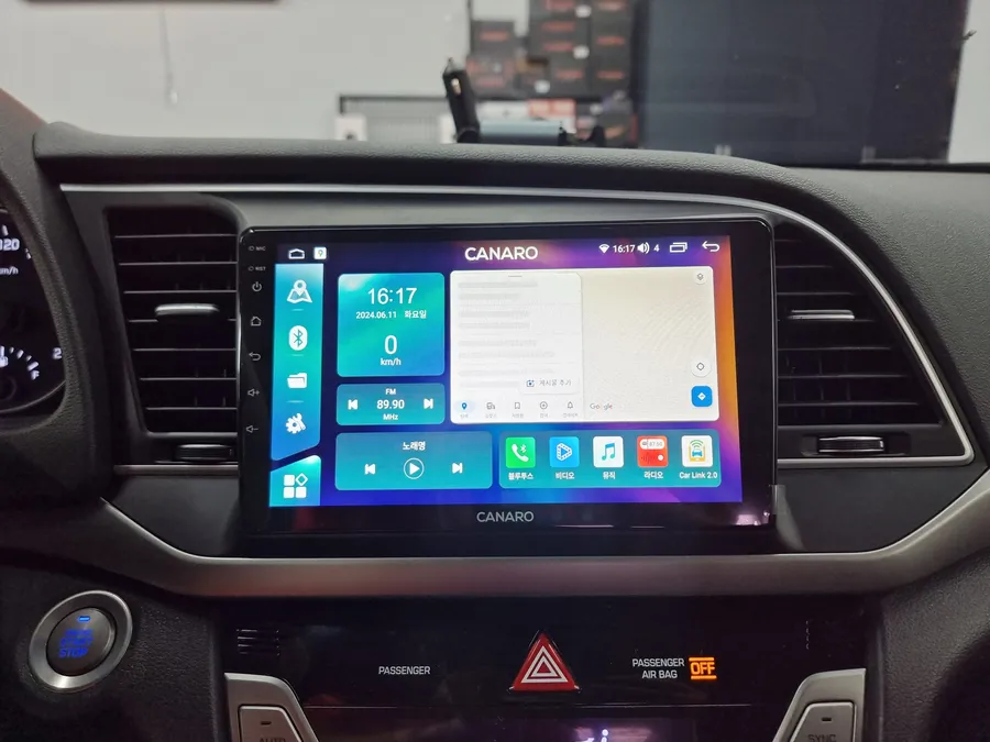 Hyundai Elantra ADのAndroid Auto・CarPlay取付事例 施工写真 2-2