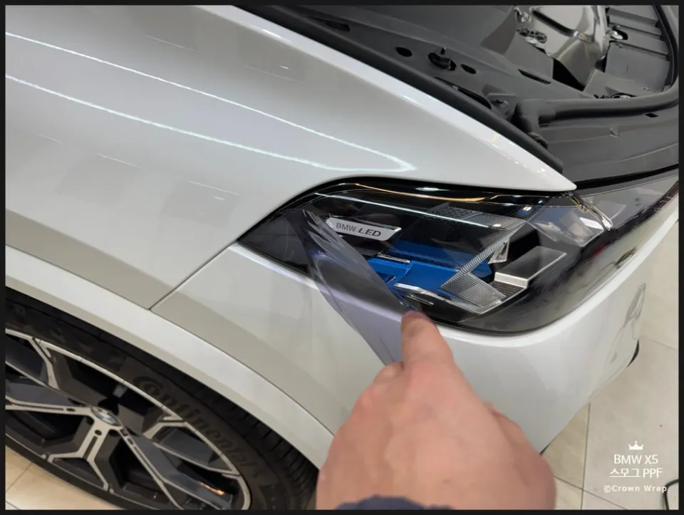 BMW X5のPPF施工事例 施工写真 4-1