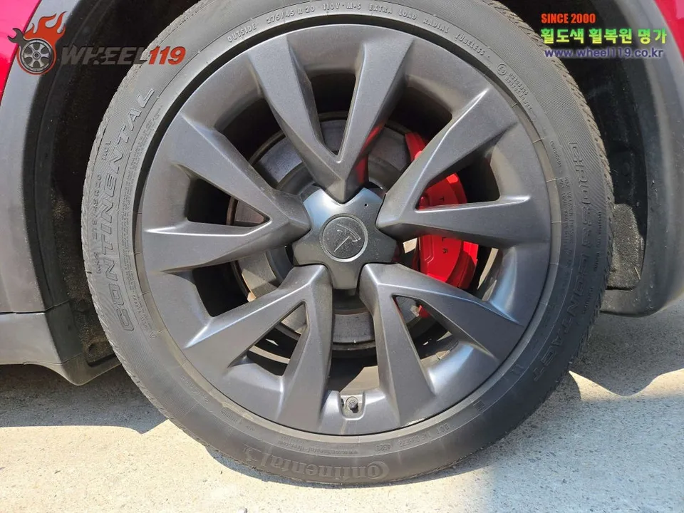 Tesla Model X Wheel Repair & Painting Review photo 4