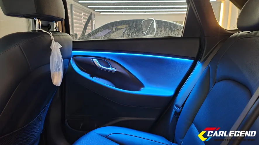 Hyundai i30 ambient lighting - Hyundai i30 Ambient Lighting Review: Custom Install Cost photo 4