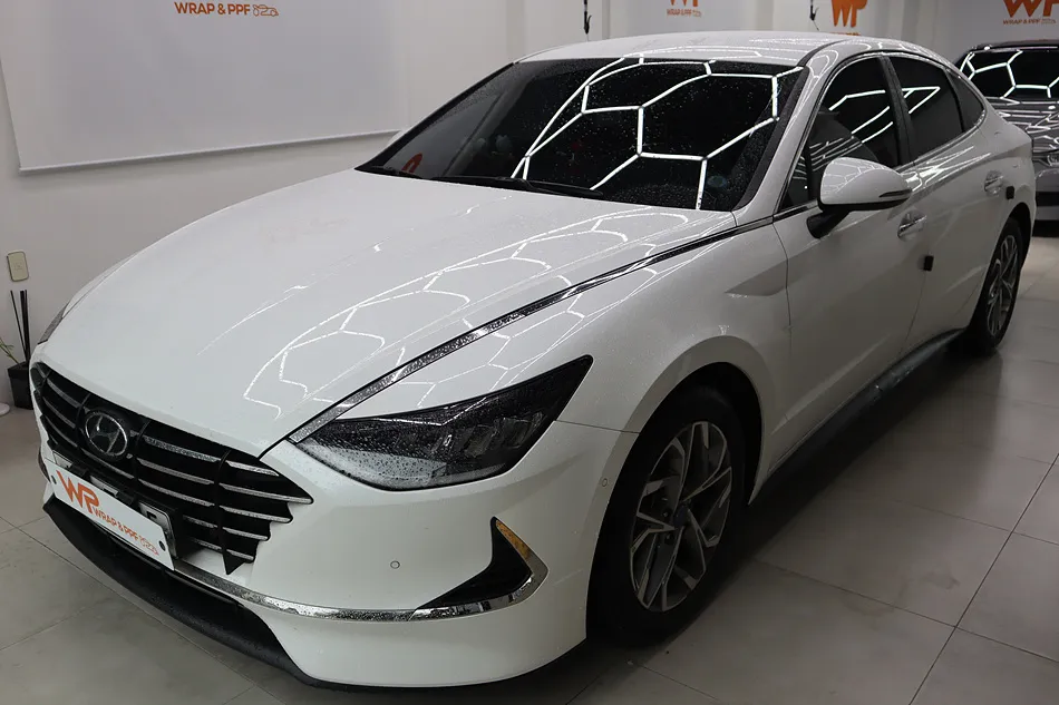 Hyundai Sonataのガラスコーティング事例|費用目安・仕上がり 施工写真 1-1