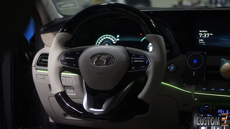 Hyundai Palisade Custom Steering Wheel Review — Luxury Interior U After