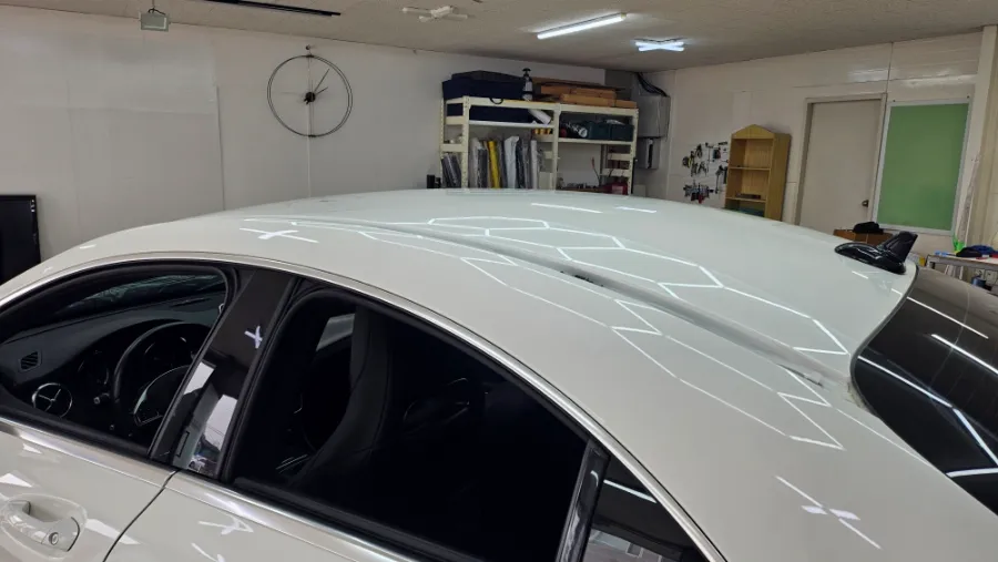 Mercedes-Benz CLAのPPF施工事例|韓国での実例 施工写真 3-1