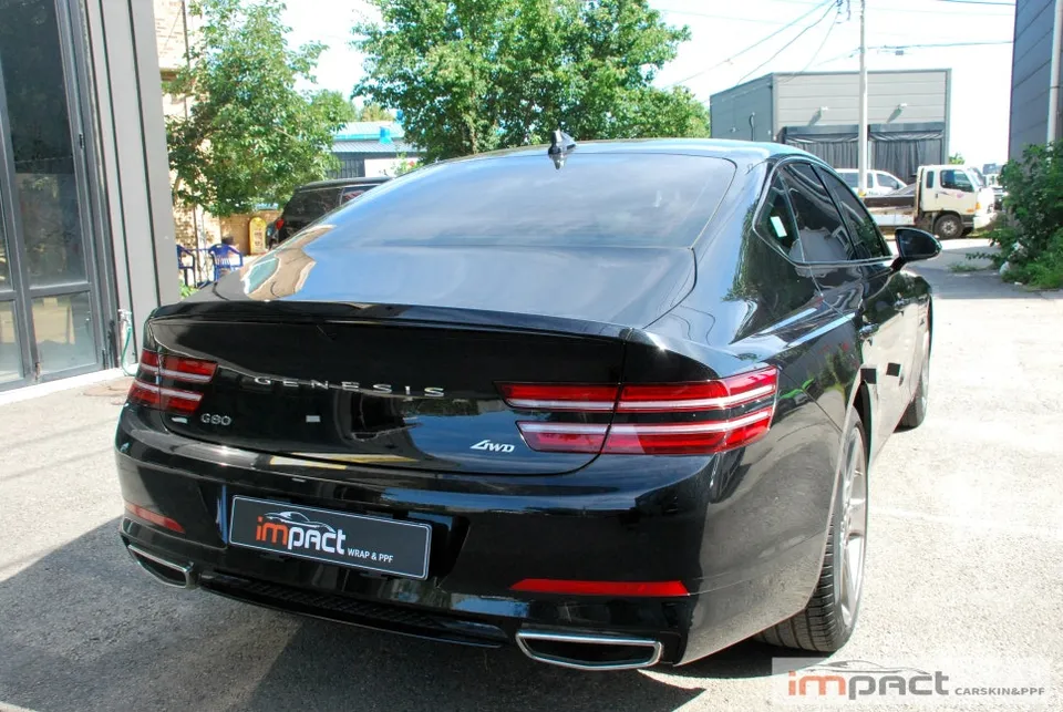 Genesis G80 PPF施工事例|費用目安と仕上がり 施工写真 2-3