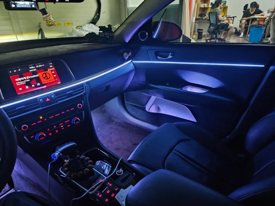Kia K5 ambient lighting - Kia K5 Ambient Lighting Upgrade: Non-Exposure Acrylic photo 3