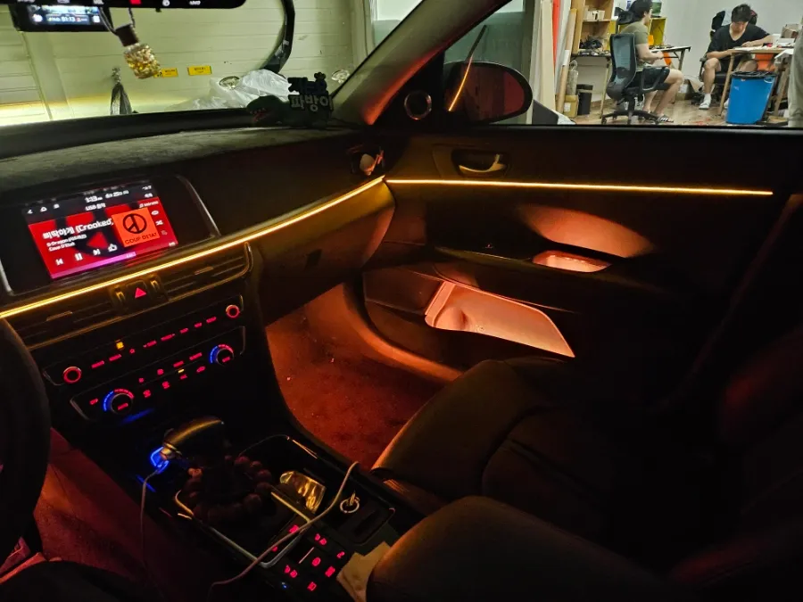 Kia K5 ambient lighting - Kia K5 Ambient Lighting Upgrade: Non-Exposure Acrylic photo 4