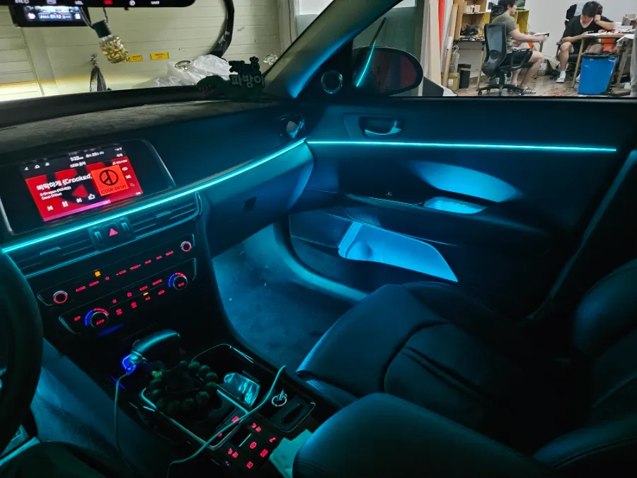 Kia K5 ambient lighting - Kia K5 Ambient Lighting Upgrade: Non-Exposure Acrylic photo 6
