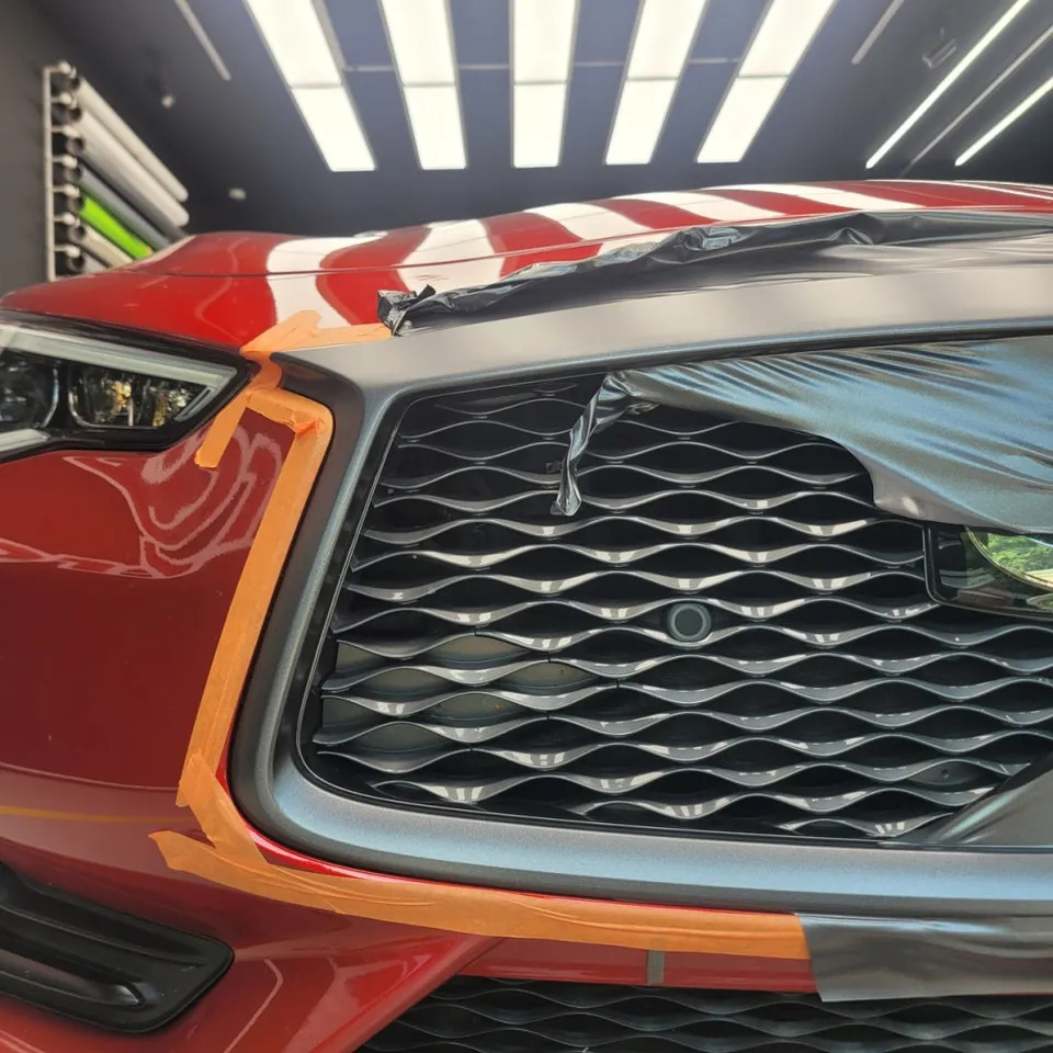 Infiniti Q60 vinyl wrap - Infiniti Q60 Vinyl Wrap Review: Satin Dark Gray Color Change photo 4