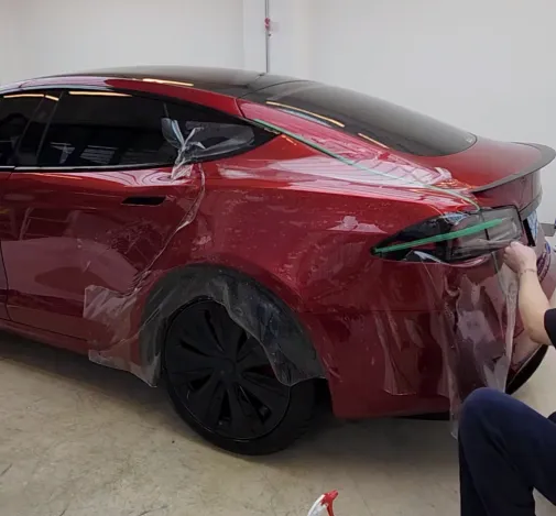 Tesla Model SのPPF施工事例|費用目安と仕上がり 施工写真 4-1