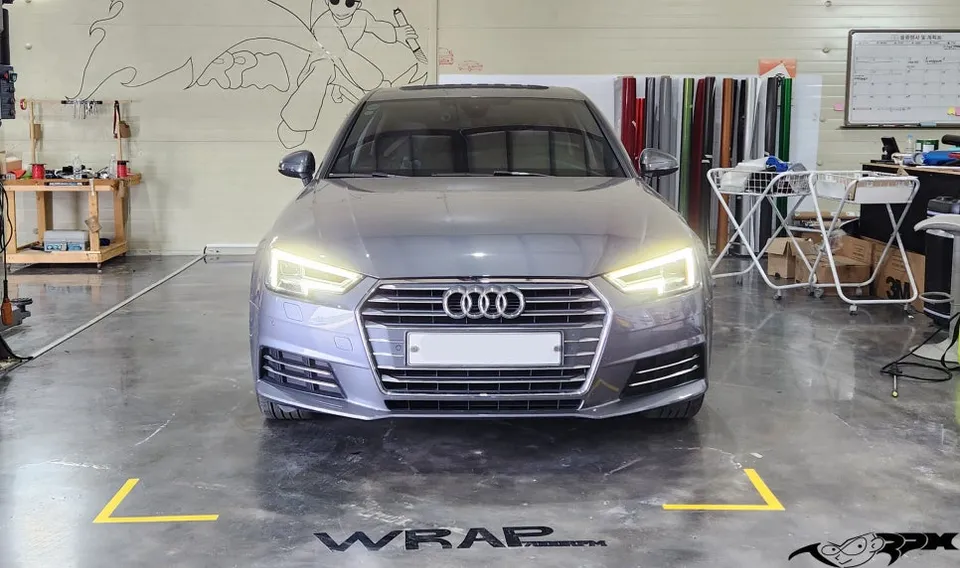 Audi A4 Satin Black Vinyl Wrap Review