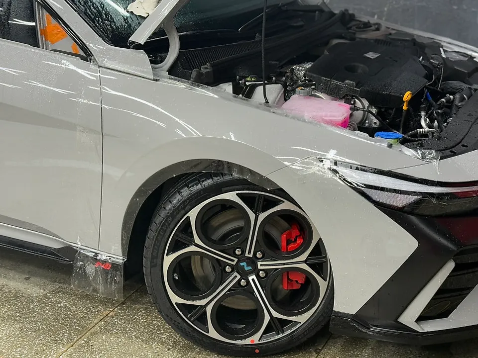 Hyundai Elantra N PPF施工事例|費用目安と仕上がり 施工写真 2-1