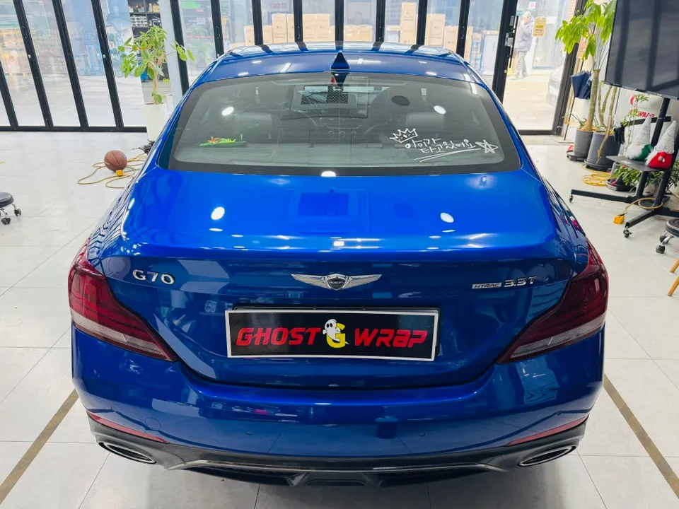 Genesis G70のカーラッピング事例|費用目安・仕上がり 施工写真 3-2