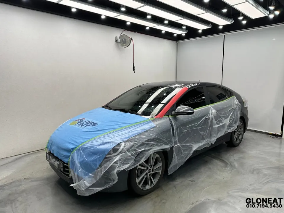Hyundai Elantra ADのカーフィルム施工事例｜費用目安・仕上がり 施工写真 2-1