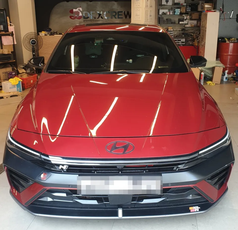 Hyundai Elantra CN7 car audio installation result