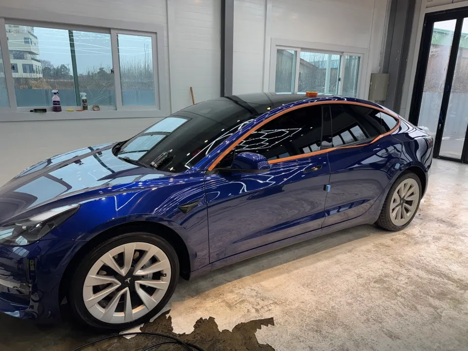 Tesla Model 3 PPF施工事例｜費用目安と仕上がり 施工写真 2