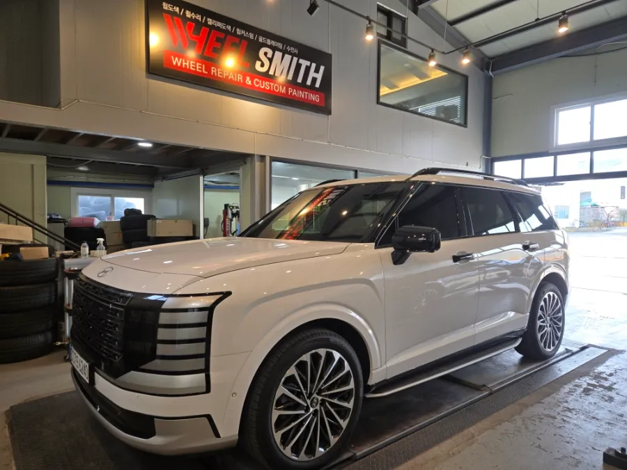 Hyundai Palisade wheel repair installation result
