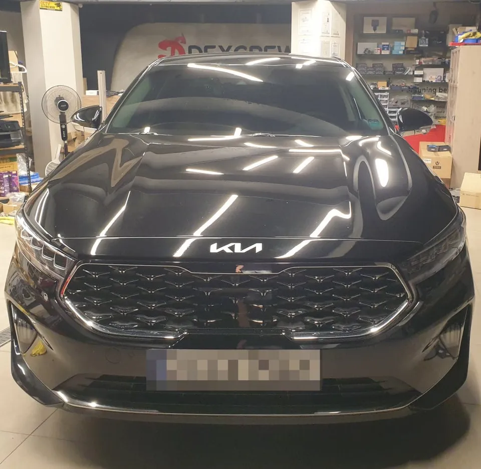 Kia K7 YG steering wheel installation result