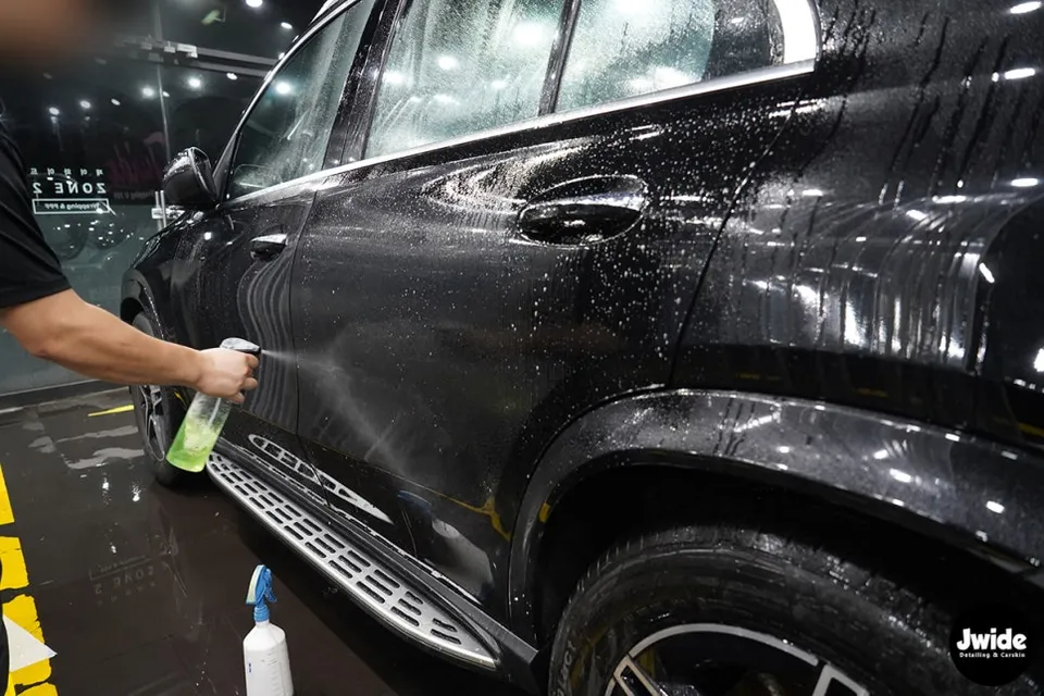 Mercedes-Benz GLE 450のPPF施工事例 施工写真 1-3