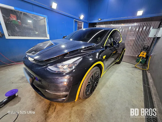 Tesla Model Y ceramic coating installation result