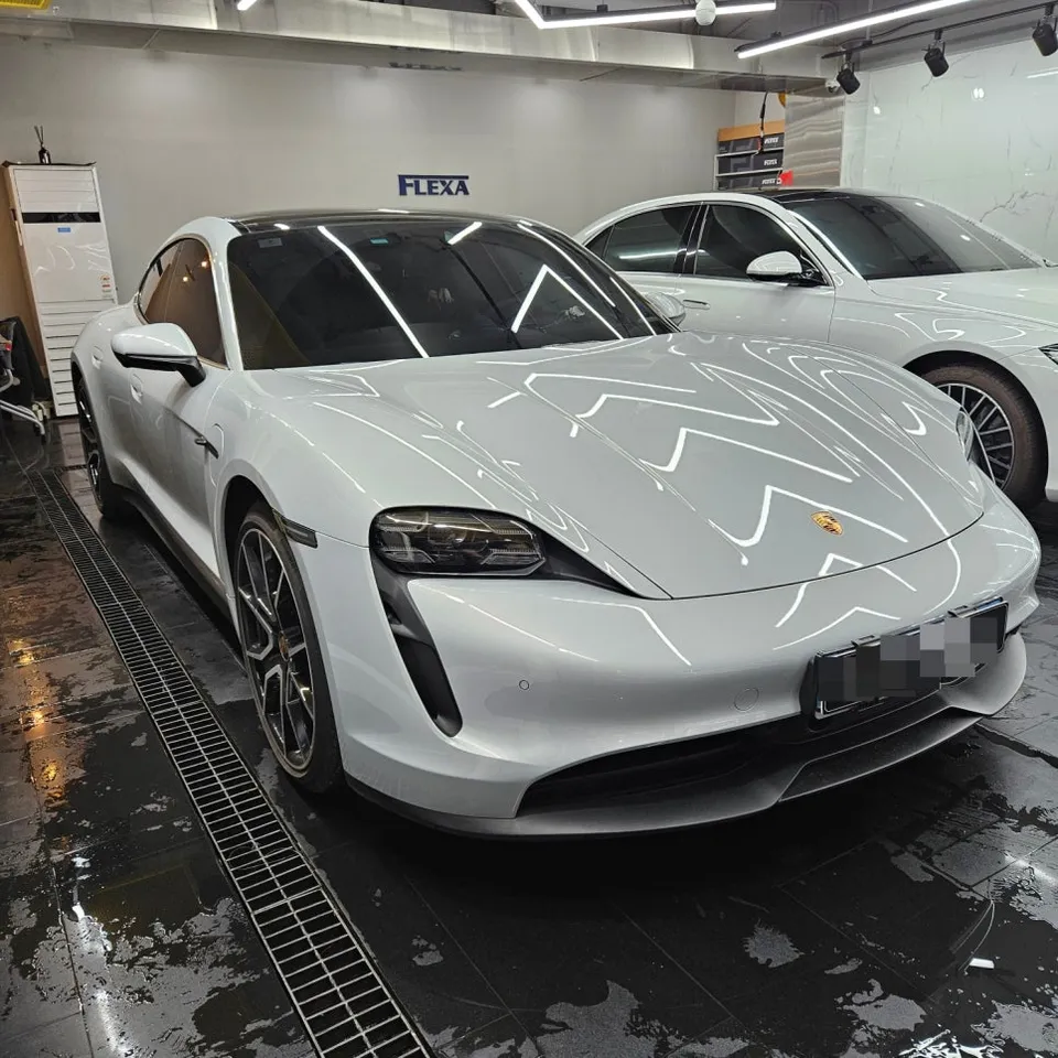 Porsche Taycan Vinyl Wrap Review: High Gloss Pink photo 2