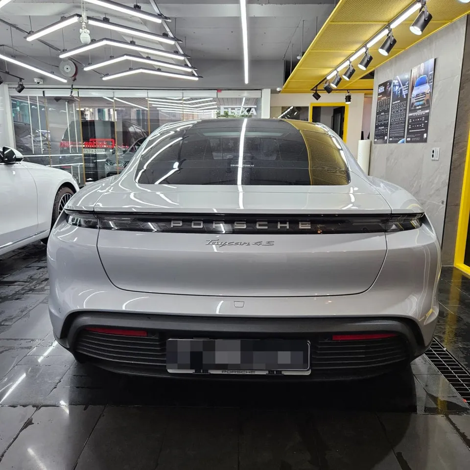 Porsche Taycan vinyl wrap - Porsche Taycan Vinyl Wrap Review: High Gloss Pink photo 3
