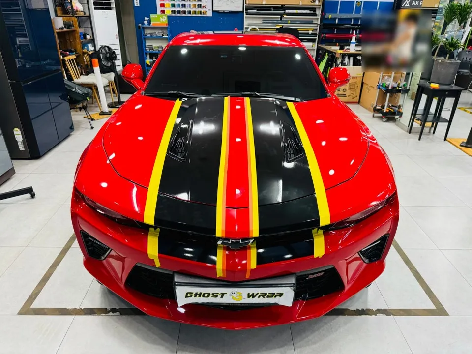 Chevrolet Camaroのカーラッピング事例|費用目安・仕上がり 施工写真 1-2