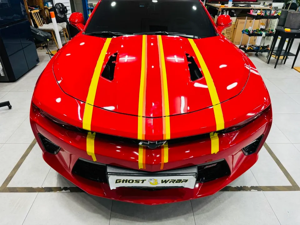 Chevrolet Camaroのカーラッピング事例|費用目安・仕上がり 施工写真 2-2