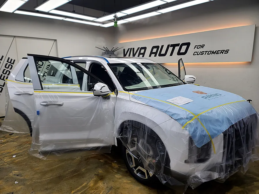 Hyundai Palisadeのカーフィルム施工事例｜費用目安・仕上がり 施工写真 2