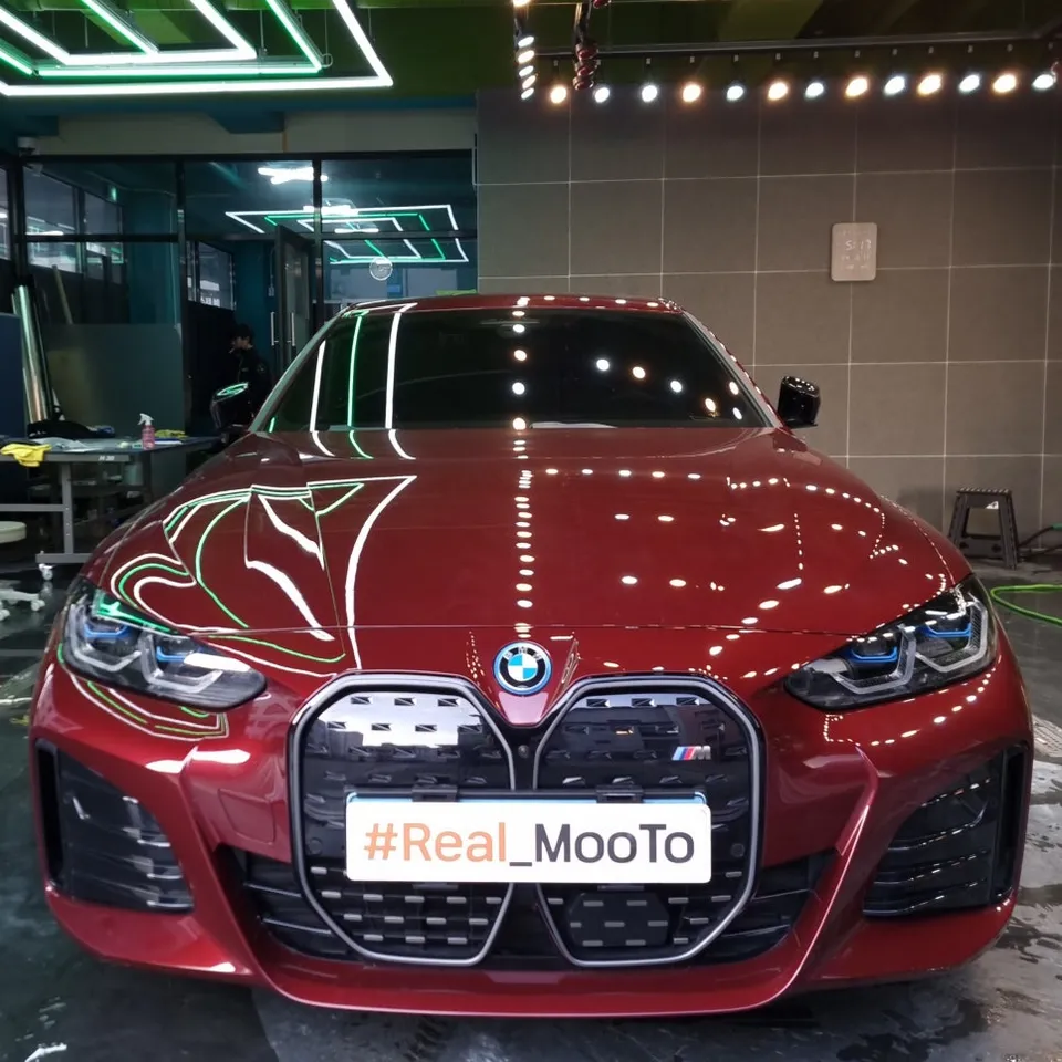BMW i4 PPF施工事例｜生活傷から守るプロテクションフィルム 施工写真 1-1
