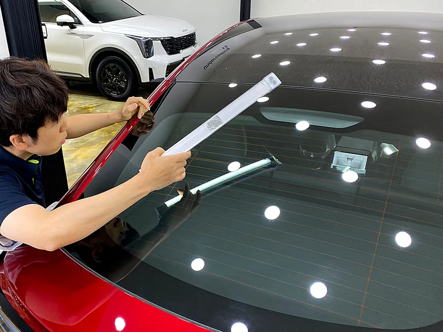 Tesla Model Y window tinting - Tesla Model Y Window Tinting Review — Heat Rejection Film photo 3