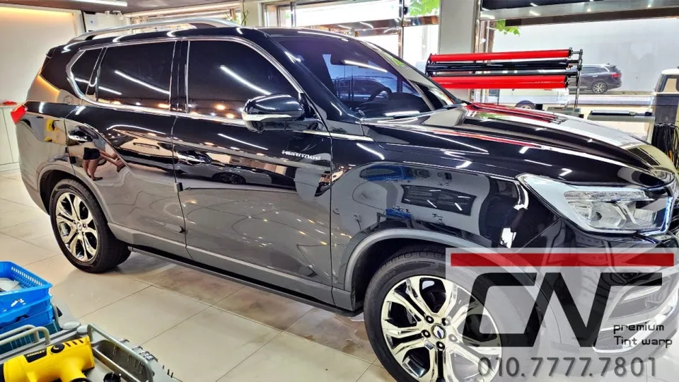 SsangYong G4 Rextonのカーフィルム施工事例|費用目安・仕上がり 施工写真 1-3