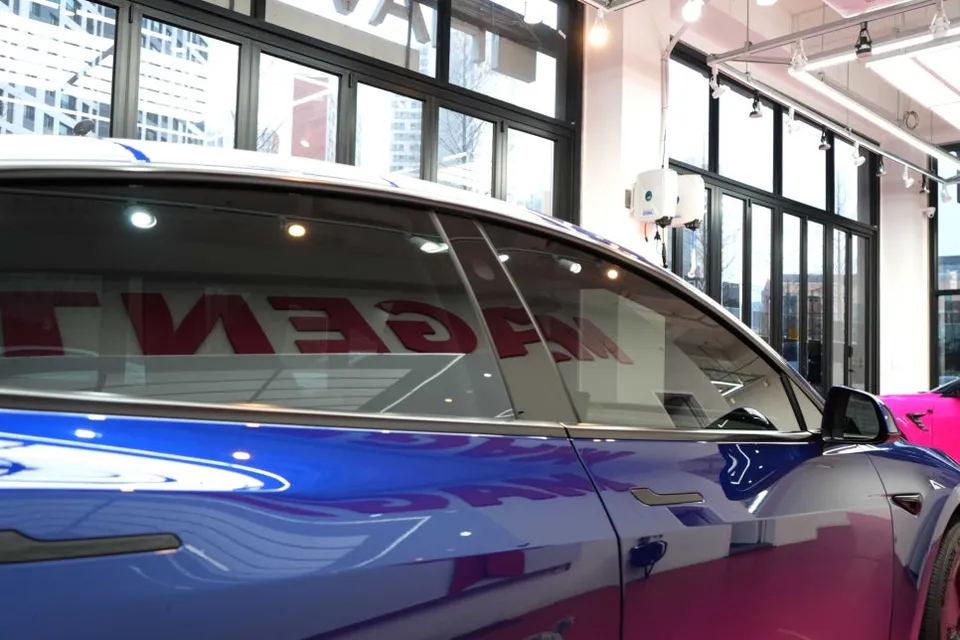 Tesla window tinting - Tesla Model 3 Highland Window Tinting Review: SolarGarde 45% photo 5