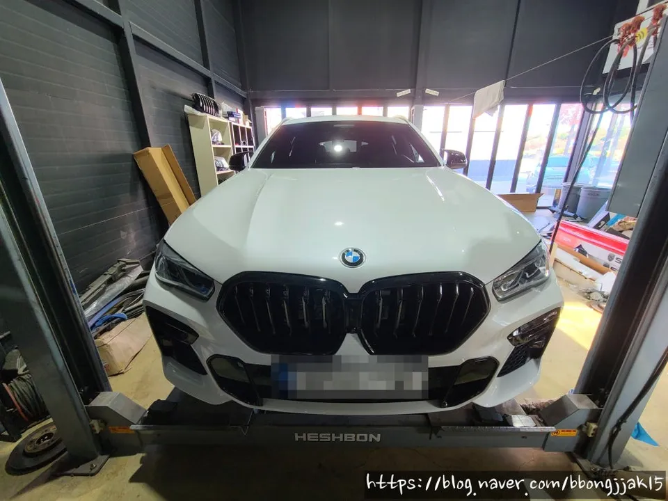 BMW X6 body kit installation result