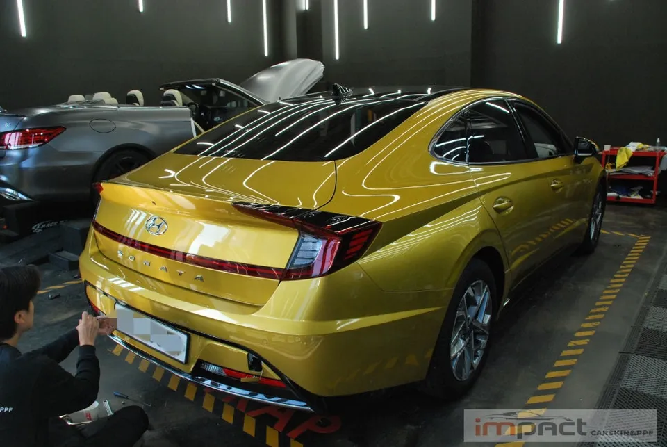 Hyundai Sonata DN8のカーラッピング事例｜費用目安・仕上がり 施工写真 2-1