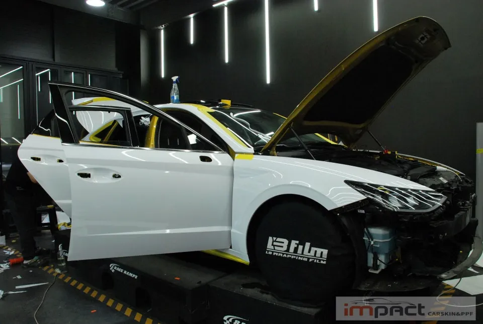 Hyundai Sonata DN8のカーラッピング事例｜費用目安・仕上がり 施工写真 1-3