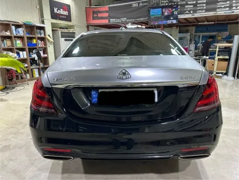 Mercedes-Benz S-Classのカーラッピング事例|費用目安・仕上がり 施工写真 2-1