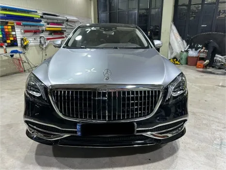 Mercedes-Benz S-Classのカーラッピング事例|費用目安・仕上がり 施工写真 3-1