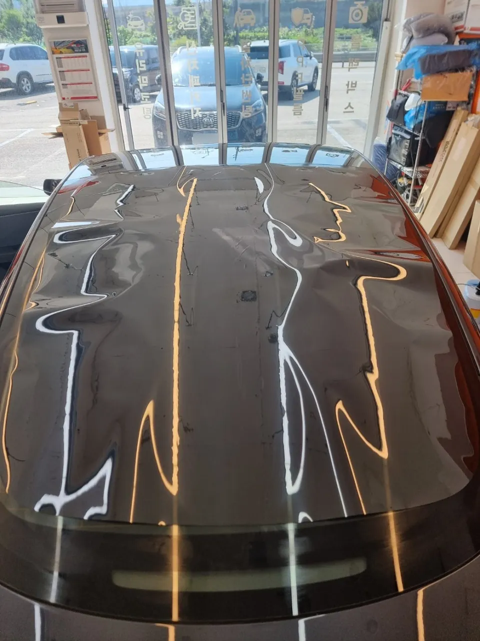 Tesla Model 3 PPF施工事例|韓国での実例紹介 施工写真 3-1