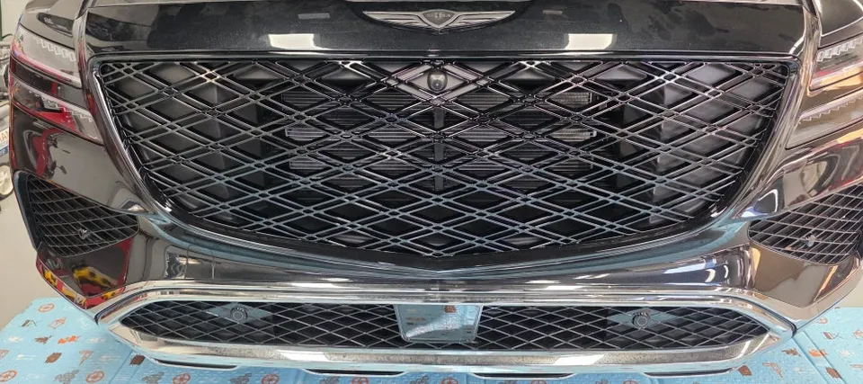 Genesis GV80 body kit - Genesis GV80 Black Grille Upgrade Review photo 6